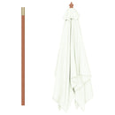 vidaXL homokszínű kültéri napernyő farúddal 150 x 200 cm