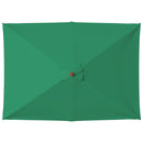vidaXL zöld kültéri napernyő farúddal 150 x 200 cm