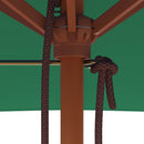 vidaXL zöld kültéri napernyő farúddal 150 x 200 cm