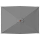 vidaXL antracitszürke kültéri napernyő farúddal 150 x 200 cm