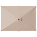 vidaXL tópszínű kültéri napernyő farúddal 150 x 200 cm