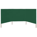 vidaXL zöld szövet 3-paneles szélellenző 400 x 120 cm