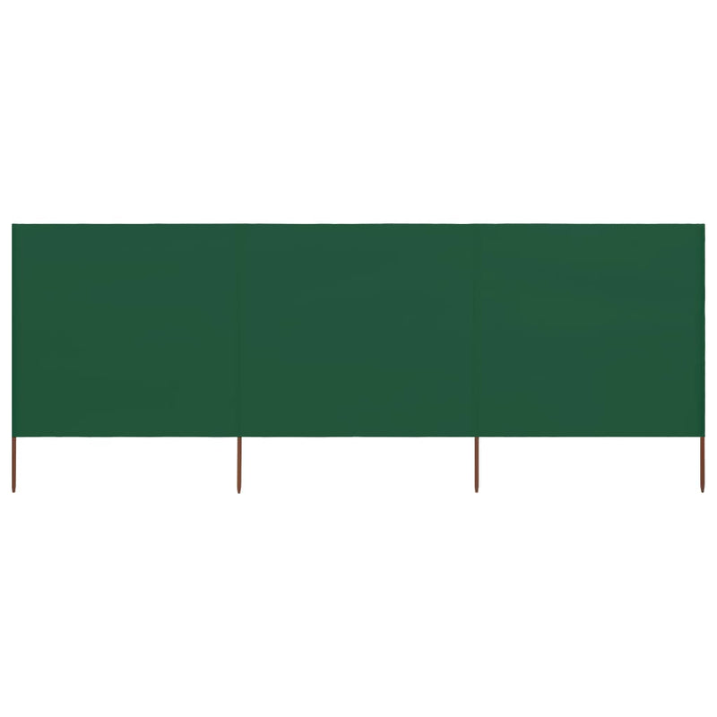 vidaXL zöld szövet 3-paneles szélellenző 400 x 120 cm