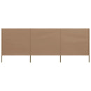 vidaXL tópszínű szövet 3-paneles szélellenző 400 x 120 cm