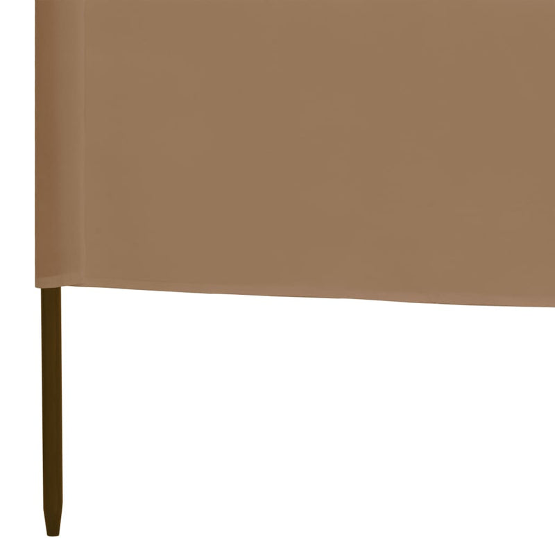 vidaXL tópszínű szövet 3-paneles szélellenző 400 x 120 cm