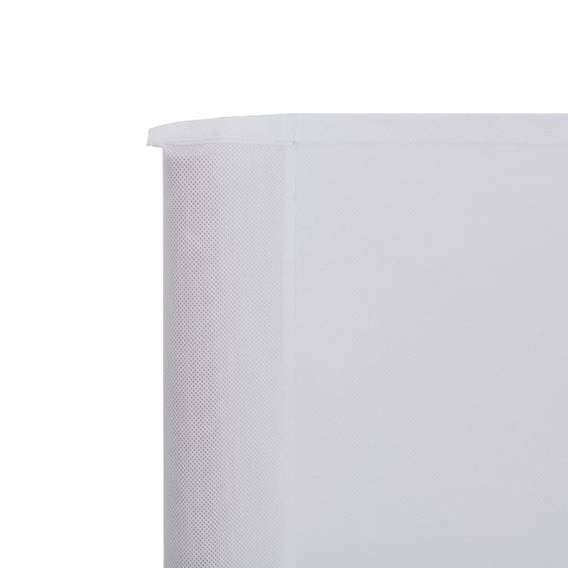 vidaXL fehér 6-paneles szövet szélellenző 800 x 80 cm