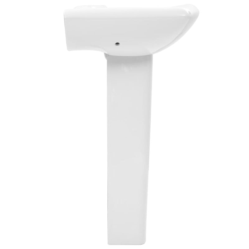 vidaXL szabadon álló fehér kerámia mosdókagyló lábbal 580x470x200 mm