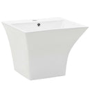 vidaXL falra szerelhető fehér kerámia mosdókagyló 500 x 450 x 410 mm