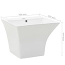 vidaXL falra szerelhető fehér kerámia mosdókagyló 500 x 450 x 410 mm