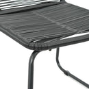 vidaXL 2 db fekete polyrattan kültéri szék