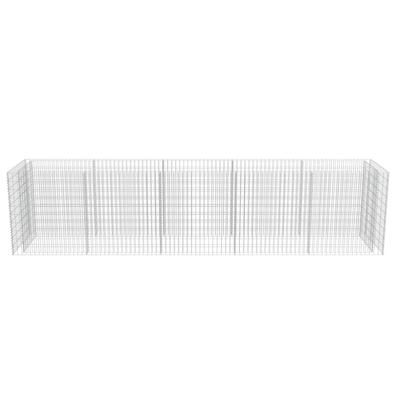 vidaXL horganyozott acél gabion magaságyás 450 x 90 x 100 cm