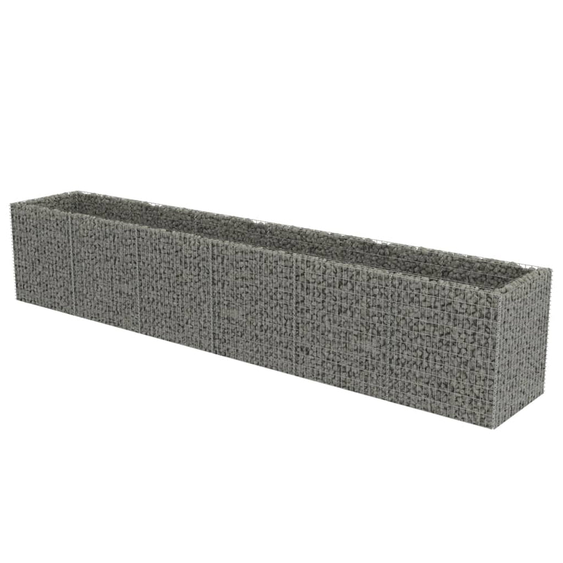 vidaXL horganyzott acél gabion magaságyás 540 x 90 x 100 cm