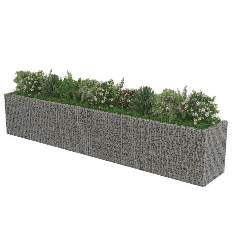 vidaXL horganyzott acél gabion magaságyás 540 x 90 x 100 cm