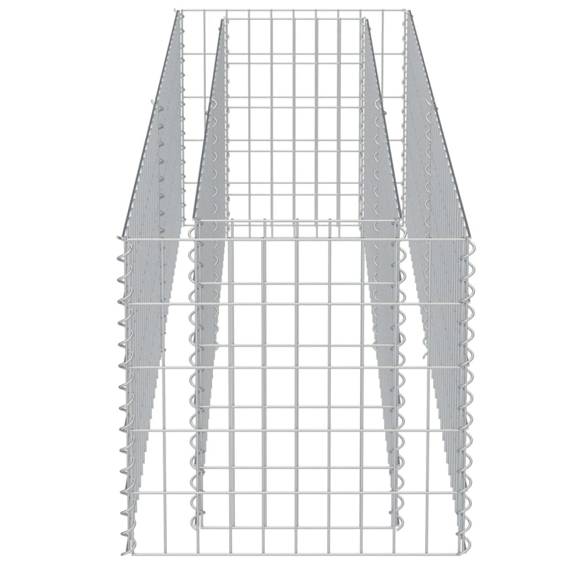 vidaXL horganyzott acél gabion magaságyás 180 x 50 x 50 cm