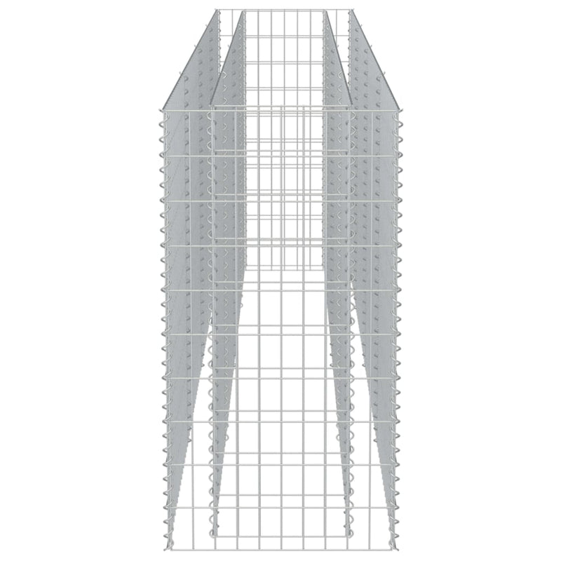 vidaXL horganyzott acél gabion magaságyás 360 x 50 x 100 cm