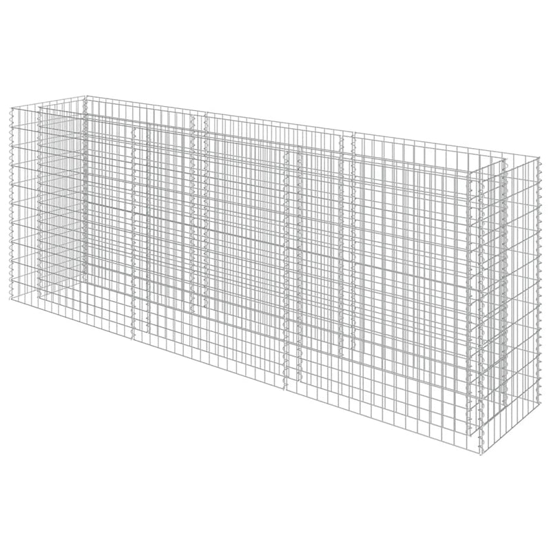 vidaXL horganyzott acél gabion magaságyás 270 x 50 x 100 cm