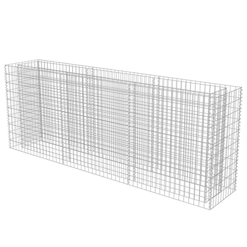 vidaXL horganyzott acél gabion magaságyás 270 x 50 x 100 cm