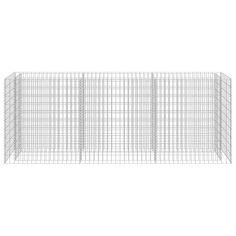 vidaXL horganyzott acél gabion magaságyás 270 x 50 x 100 cm