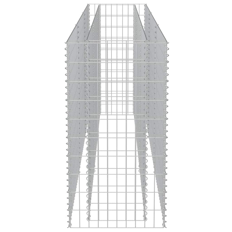 vidaXL horganyzott acél gabion magaságyás 270 x 50 x 100 cm