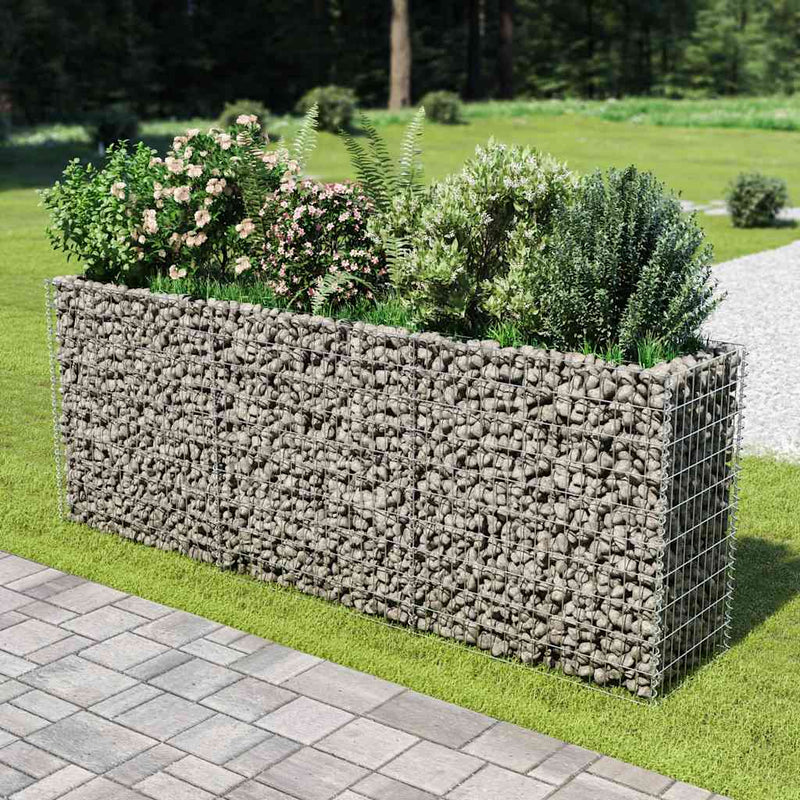 vidaXL horganyzott acél gabion magaságyás 270 x 50 x 100 cm