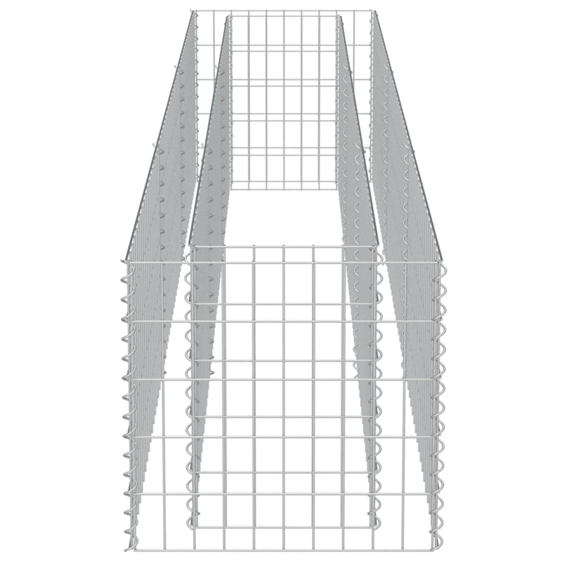 vidaXL horganyzott acél gabion magaságyás 270 x 50 x 50 cm