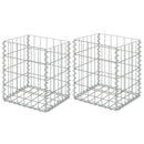 vidaXL 2 db horganyzott acél gabionkosár 30 x 30 x 40 cm