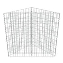 vidaXL horganyzott acél gabion magaságyás 75 x 75 x 100 cm