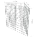 vidaXL horganyzott acél gabion magaságyás 75 x 75 x 100 cm