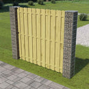 vidaXL Kerítésoszlop 2 db 20 x 20 x 190 cm Fém Ezüst