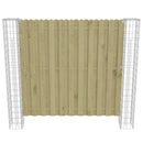 vidaXL Kerítésoszlop 2 pcs Ezüst 20 x 20 x 190 cm Fém