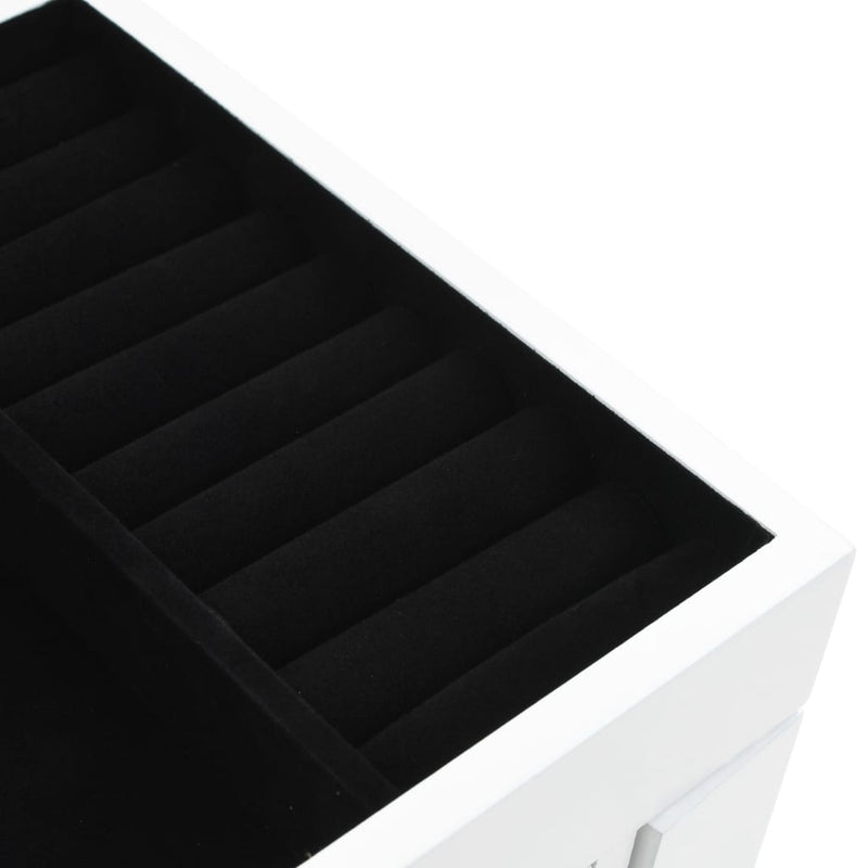 vidaXL fehér álló ékszertartó szekrény