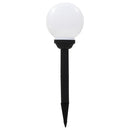 vidaXL 4 db napelemes kültéri LED gömblámpa, 15 cm RGB