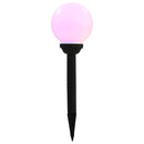 vidaXL 4 db napelemes kültéri LED gömblámpa, 15 cm RGB