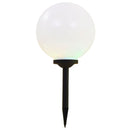 vidaXL 2 db napelemes kültéri LED gömblámpa, 30 cm RGB