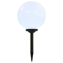 vidaXL 2 db napelemes kültéri LED gömblámpa, 30 cm RGB
