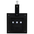 vidaXL 6 db négyszögletes fekete kültéri napelemes LED lámpa, 12 cm