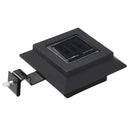 vidaXL 6 db négyszögletes fekete kültéri napelemes LED lámpa, 12 cm