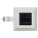 vidaXL 6 db négyszögletes fehér kültéri napelemes LED lámpa, 12 cm