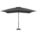 vidaXL antracit konzolos kerti napernyő alumíniumrúddal 250 x 250 cm