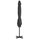 vidaXL antracit konzolos kerti napernyő alumíniumrúddal 250 x 250 cm