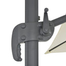 vidaXL homokszínű konzolos kerti napernyő alumíniumrúddal 400 x 300 cm