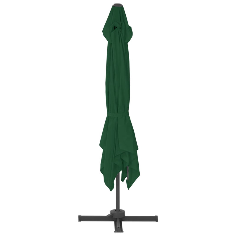 vidaXL zöld konzolos kerti napernyő alumíniumrúddal 400 x 300 cm