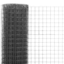 vidaXL szürke PVC-bevonatú acél csirkeháló drótkerítés 10 x 1 m