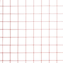 vidaXL piros PVC-bevonatú acél csirkeháló drótkerítés 25 x 1,5 m