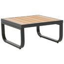 vidaXL 2 részes szürke alumínium és WPC kerti sarokgarnitúra párnákkal