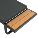 vidaXL 2 részes szürke alumínium és WPC kerti sarokgarnitúra párnákkal