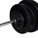 vidaXL súlyzópad állvánnyal/egykezes és kétkezes súlyzószettel 60,5 kg