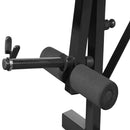 vidaXL súlyzópad állvánnyal/egykezes és kétkezes súlyzószettel 30,5 kg