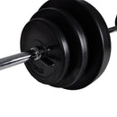 vidaXL súlyzópad állvánnyal/egykezes és kétkezes súlyzószettel 30,5 kg
