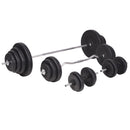 vidaXL súlyzópad állvánnyal, egykezes és kétkezes súlyzószettel 120 kg